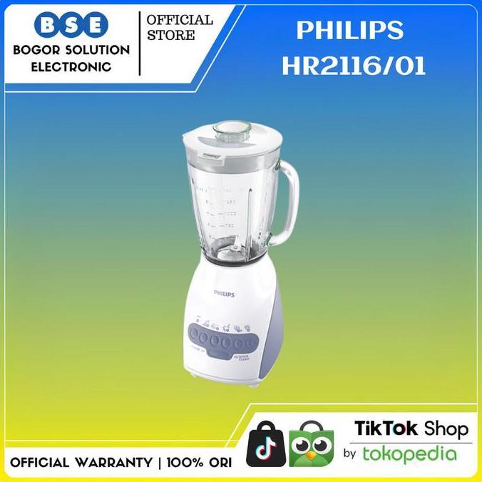 PHILIPS Blender Kaca2 Liter HR2116/01(ABU-ABU) PHILIPS HR2116/60(MERAH) PHILIPS HR2116/40(HIJAU) PHI