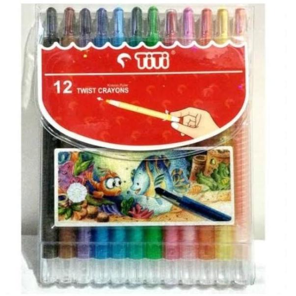 Crayon Putar/Crayon/Crayon 12 Warna/Crayon Putar Titi/Crayon Mini