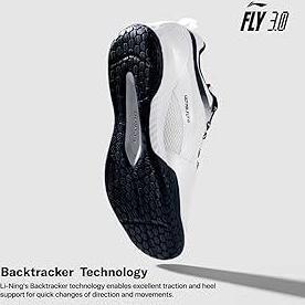 New Sepatu Badminton Lining Ultra Fly III / 3.0 AYTT053 White / Navy