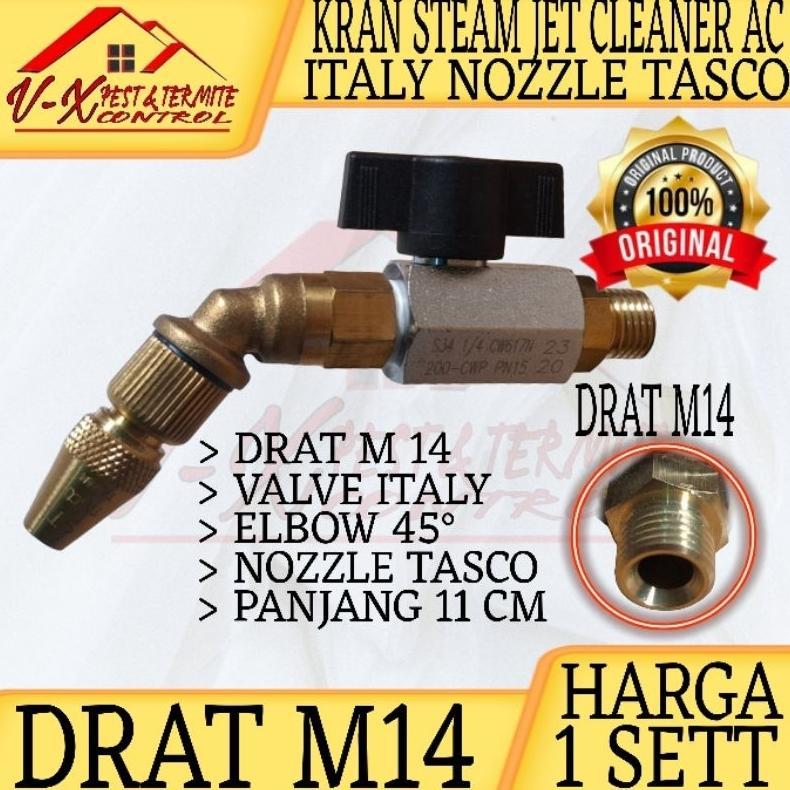 Kran Steam AC Italy Nozzle Tasco Drat M14/M22 Nozzle jet cleaner