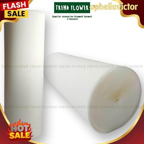 Gercep Spons busa tebal 5mm spon jilbab sajadah busa skyfoam Bubble Wrap Packing kardus warna putih-