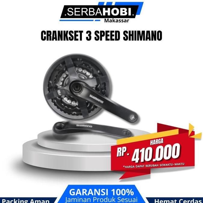 }}}}}}] CrankSet Sepeda MTB SHIMANO ALTUS FC-M371 3 Speed