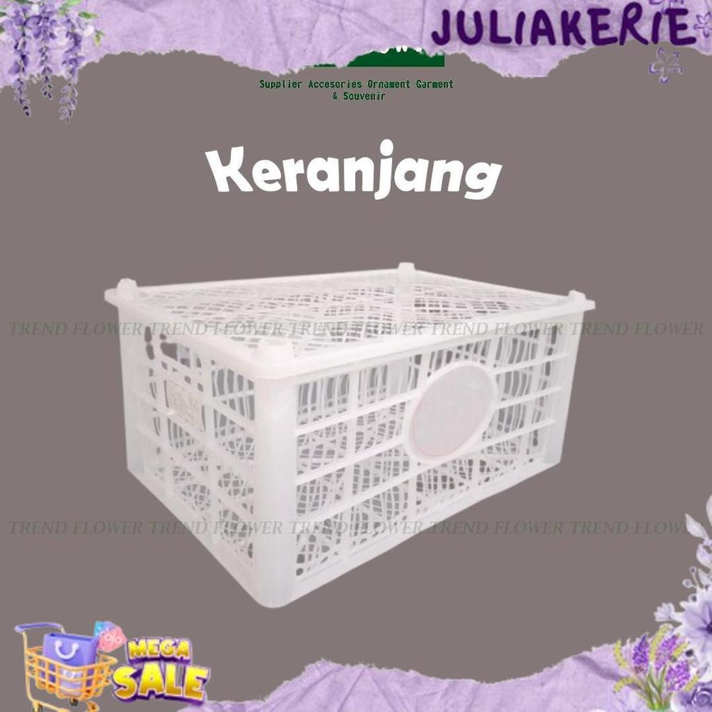 Termurah Keranjang Buah Bekas Putih Tutup Plastik - Wadah Penyimpanan Storage