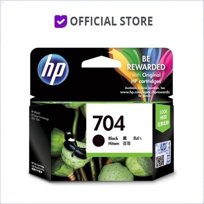 Tinta HP 704 Black . tinta printer HP ori printer 2010 2060