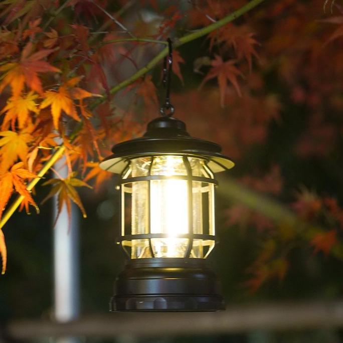 Lampu Petromak Mini Led Lentera Gantung Retro Camping Lampu Emergency