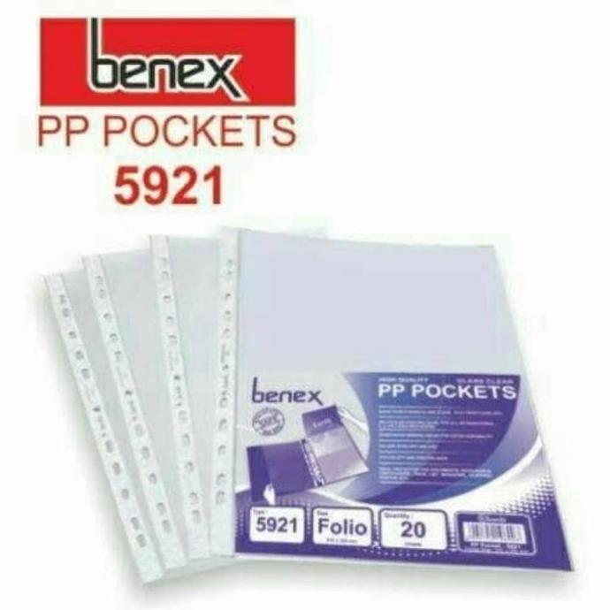 Plastik Pocket/Pp Pocket/Sheet Protector Benex 5921 F4