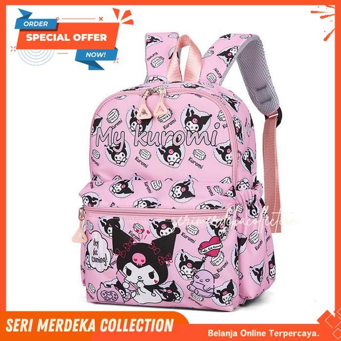 [KARAKTERKU] TAS SEKOLAH ANAK PEREMPUAN TK SD 1 SET 4 PCS RANSEL TEMPAT PENSIL DOMPET TAS MINI IMPOR