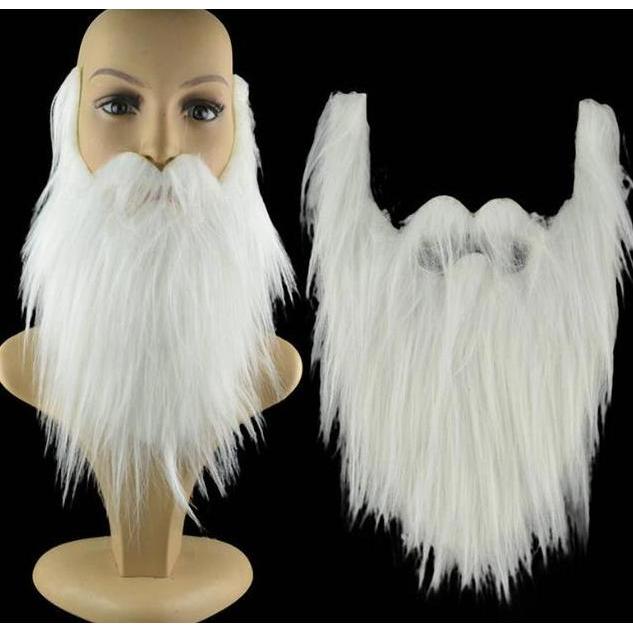 JENGGOT PALSU BEARD WHITE KUMIS PALSU PUTIH SANTA CLAUS SINTERKLAS