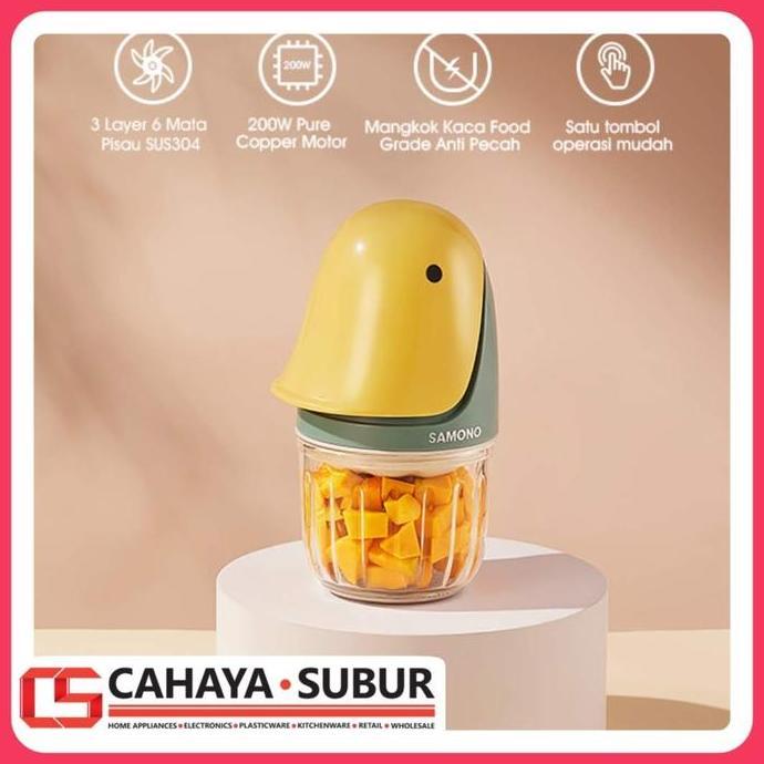 Food Chopper SAMONO JAPAN Magic Duck 6 Blades SUS304 Food Grade 200W