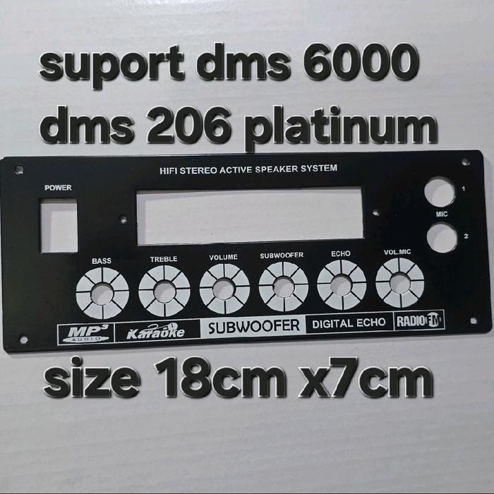 plus lubang mp3 PANEL SPEAKER AKTIF DMS 6000 DAN DMS 206 ORIGINAL BESI TEBAL PAPAN BESI SPEKER AKTIV