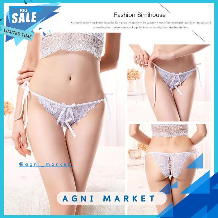 SEXY OPEN G STRING WANITA TALI CELANA DALAM TRANSPARAN  THONG UKURAN BESAR C055 PRODUK TERBAIK