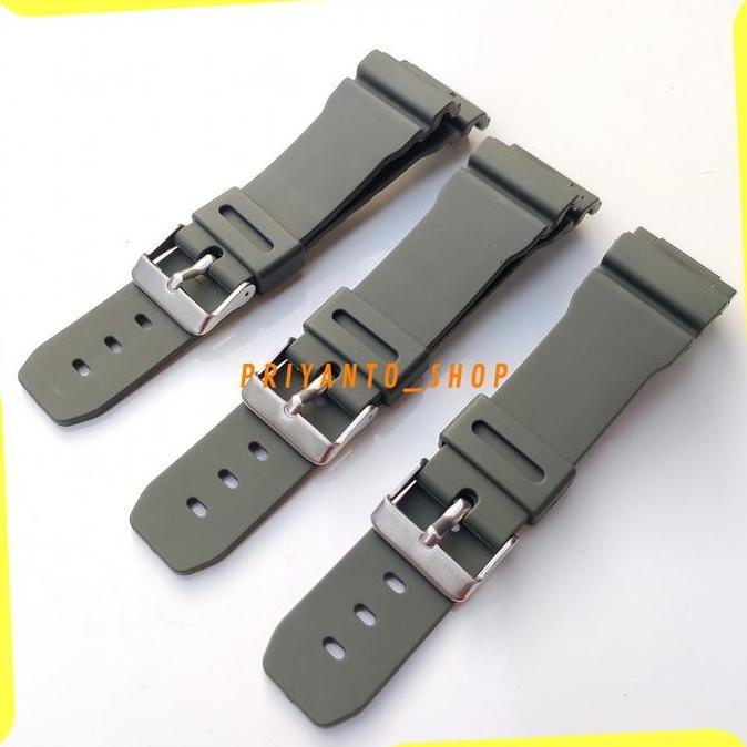 DT107 >> STRAP TALI JAM TANGAN CASIO DW-8800 DW8800 DW 8800 HIJAU ARMY
