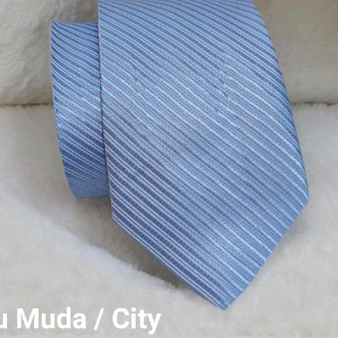 DF169>> Dasi Panjang Pria Dasi Biru Muda UK 3inch 8Cm Dasi Biru Prabowo Free Boxx Dasi Biru Muda Das