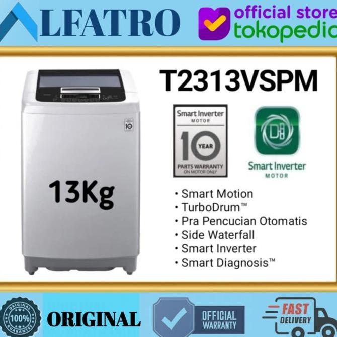 TERBARU - LG MESIN CUCI TOP LOADING T2313VSPM