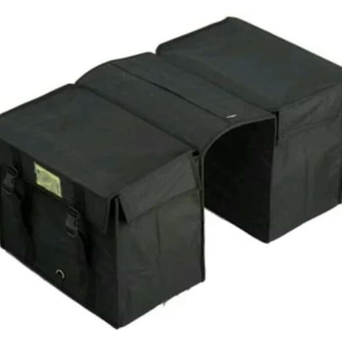 (TPOS)   Tas Motor kurir Anti Air Tebal Kuat Tas Obrok Pos Kurir Keranjang Motor