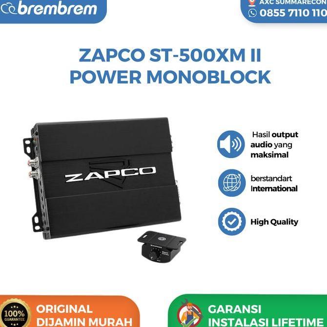TERMURAH - ZAPCO ST-500XM II - POWER MONOBLOCK