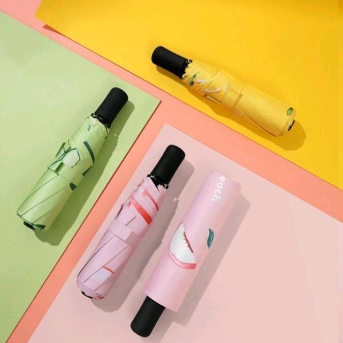 Promo Payung Lipat Motif Buah Buahan Anti Uv Payung 3D / Payung 3D Viral Cod