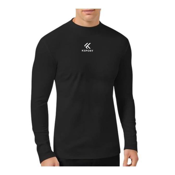 manset/baselayer olahraga leher pendek pria wanita ksport