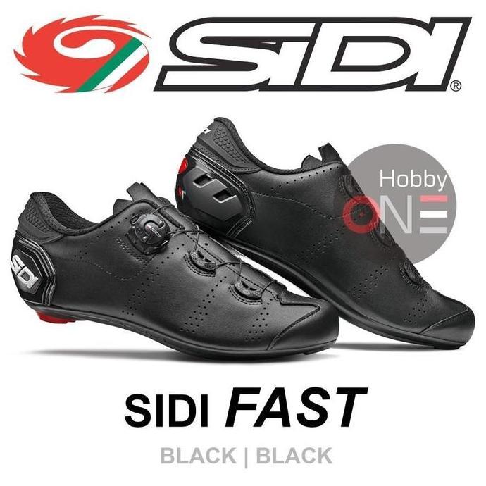 SIDI FAST BLACK BLACK - Sepatu Sepeda Cleat Road Bike