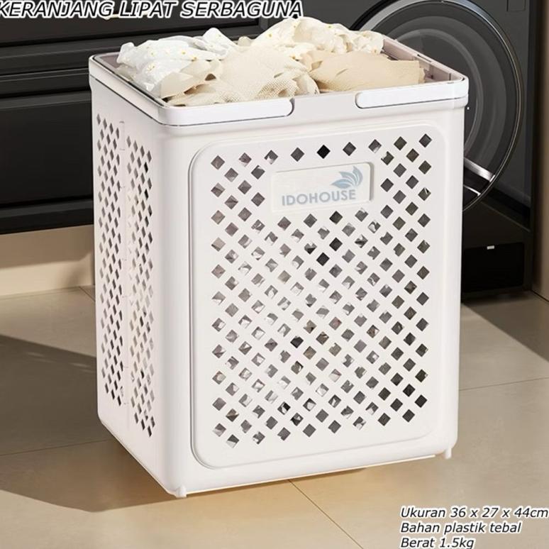 [FM] KERANJANG LIPAT SERBAGUNA || KERANJANG LAUNDRY LIPAT || KERANJANG BAJU KOTOR || TEMPAT CUCIAN P