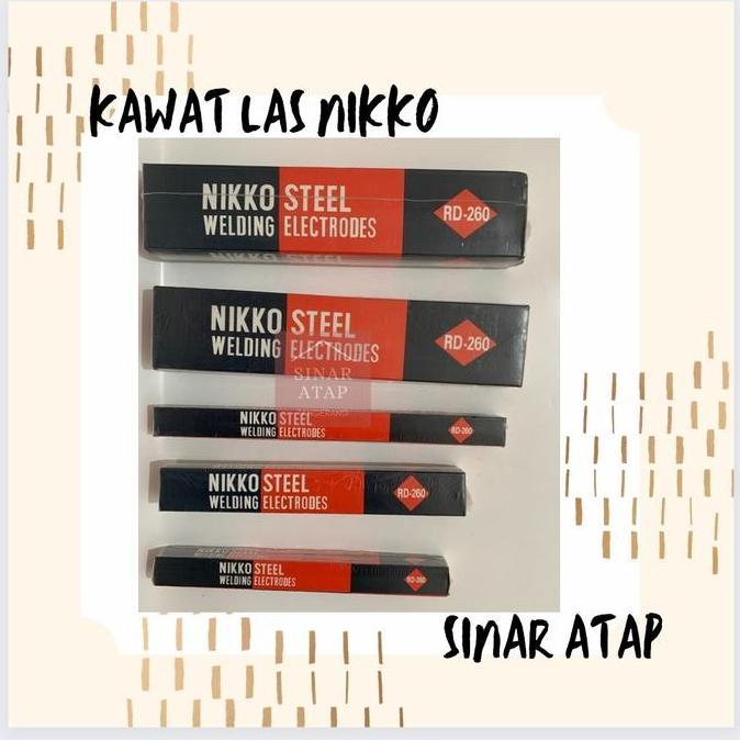 KAWAT LAS NIKKO RD 260 2.6mm 1 DUS BERAT 5KG