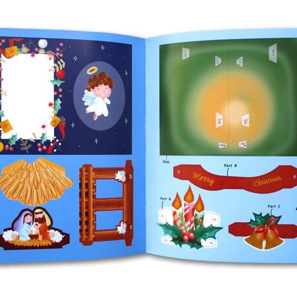 Buku Aktivitas Anak Diy 10 Kreasi Kartu Pop Up Natal