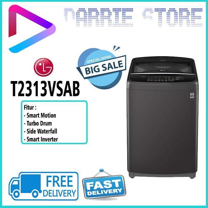 NEW LG T2313VSAB MESIN CUCI TOP LOADING 13 KG T2313 2313VSAB
