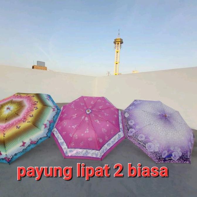 Promo Payung Lipat 2 Biasa Payung Lipat 2 Silver Payung Lipat 2 Satin Saten Cod