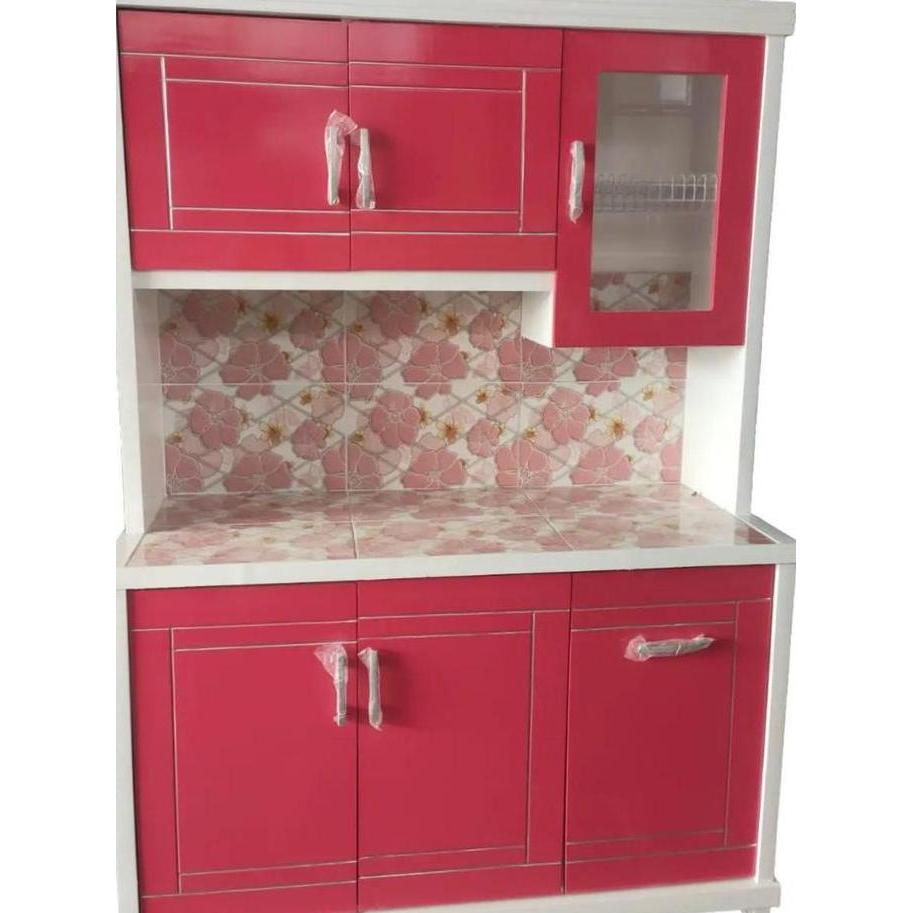 LEMARI PIRING KAYU / RAK DAPUR / KITCHEN SET / RAK PIRING KAYU / RAK PIRING MINIMALIS 3 PINTU GHS