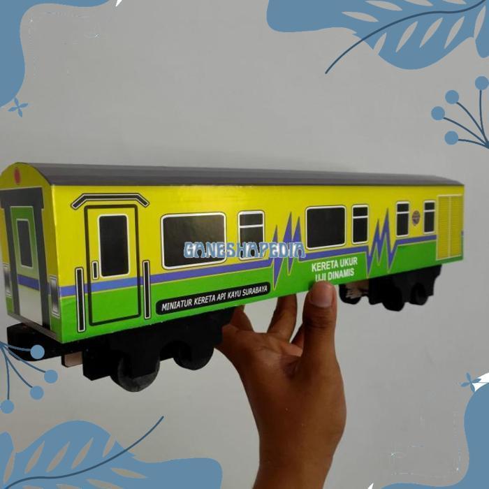 yt- Oy58 Miniatur Kereta Api Kayu Gerbong Kereta Ukur Uji Dinamis - KERETA API KAYU SURABAYA Termura