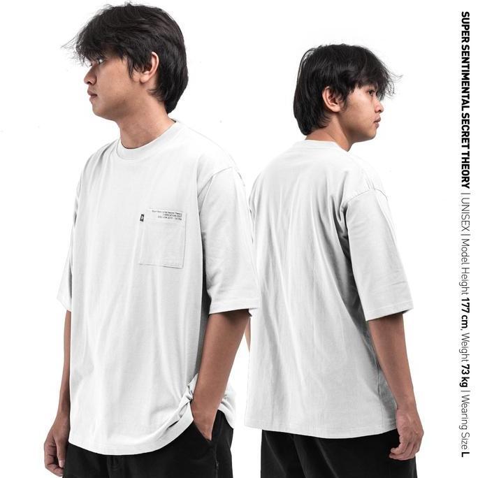 SSST Basic Pocket Heavyweight T-Shirt Polos Oversize Putih