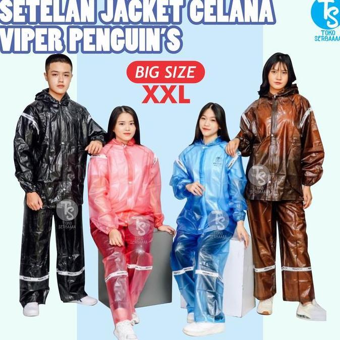 Jas Hujan Mantel Setelan Raincoat BIG SIZE XXL Penguin Viper