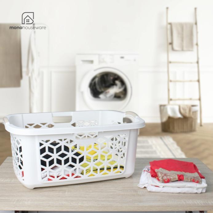 [ MONO ] Manami Laundry Basket/Keranjang Laundry/Keranjang Pakaian/Keranjang Jumbo/Keranjang Laundry