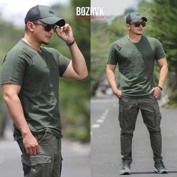 Kaos Pria Hijau Army | Kaos Kaos | Baju Kaos Tactical Kaos Taktikal