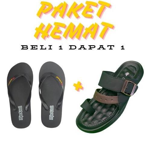 Sandal Pria Comet Slop Jempol Akai Antislip Sandal Sliper Sandal Casual Trendy Motip Sandal  Kasual 