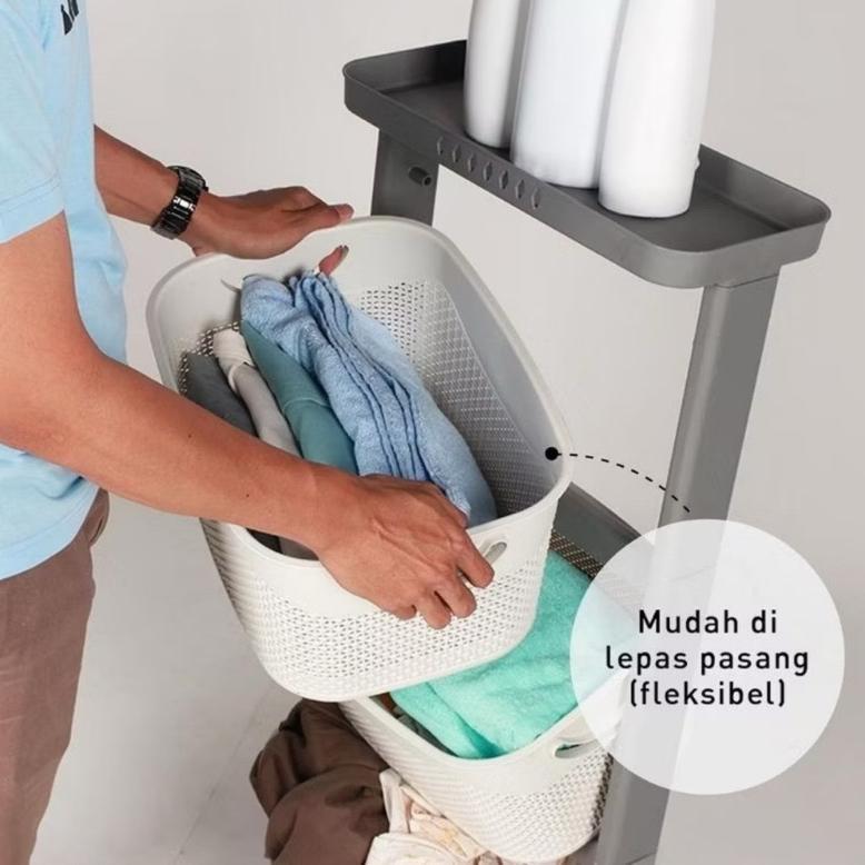 OFT Keranjang Laundry Olymplast Rak Laundry Basket Keranjang Laundry