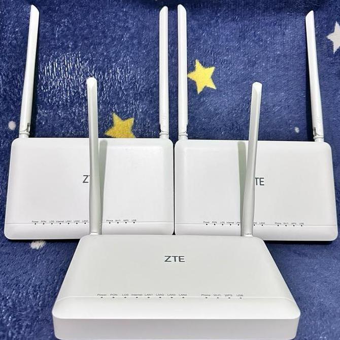 TERBARU Router ZTE GPON ONT ZXHN F609 dan F670L dual band v3 port biru Original