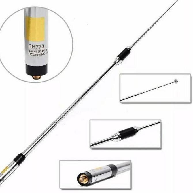 Antena HT jarak jauh antena ht terbaik RH770 BNC Male Teleskop HT Handy talkie WT Original