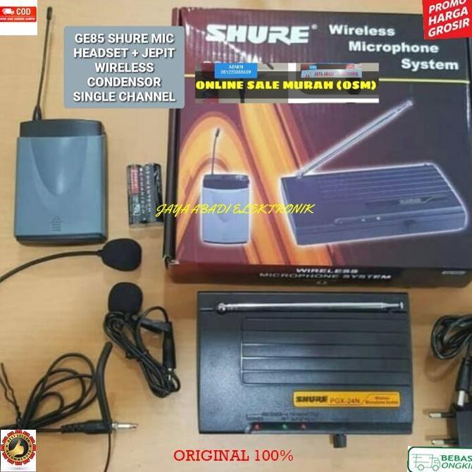 SHURE MIC WIRELESS CLIP ON BANDO HEADSET MIK WIRELES JEPIT KLIP KERAH Original