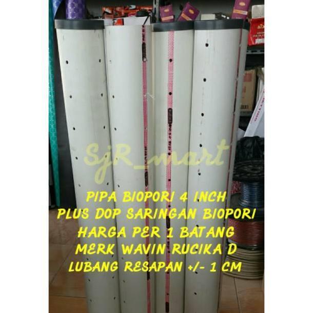 PIPA TUTUP BIOPORI 4 INCH 100 CM / CASING BIOPORI PIPA BIOPORI / PIPA RESAPAN BANJIR Original