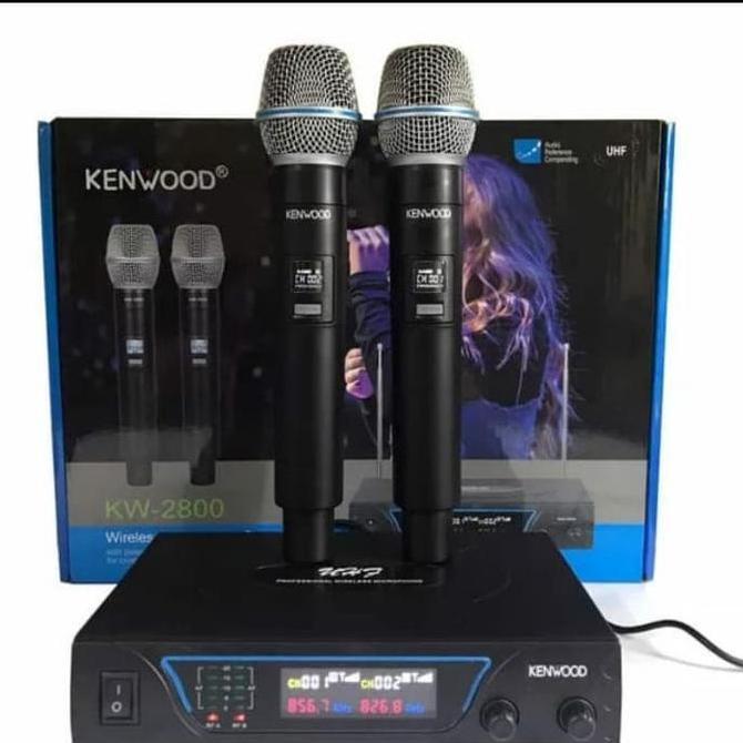 MIC WIRELESS KENWOOD KW-2800 (2 bh mic pegang) Original