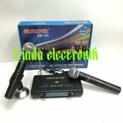 Mic Wireless Aiwa Aw X5 Original