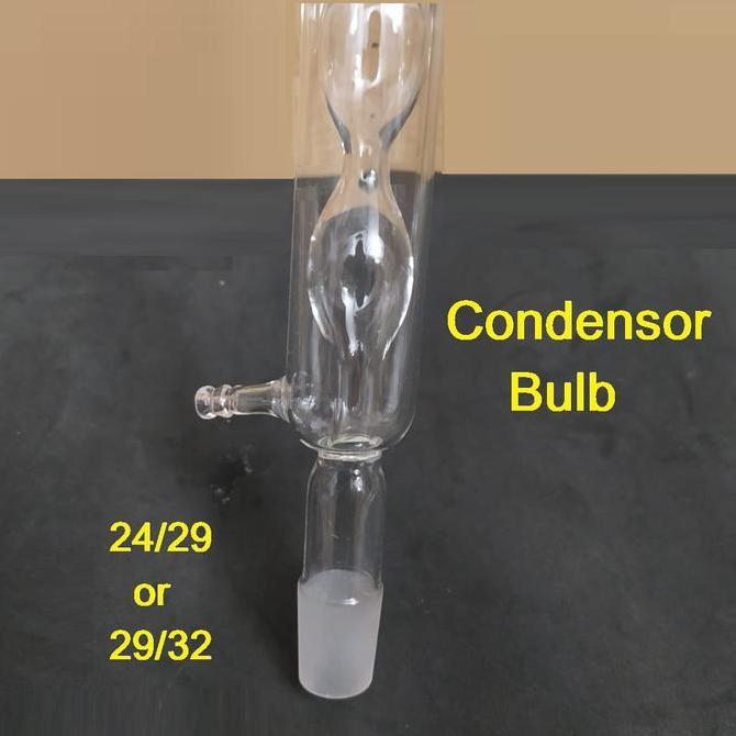 CONDENSOR BULB BOLA 30 CM CONDENSER UNTUK DESTILASI 24/29 or 29/32 PILIH ALLIHN CONDENSOR Original