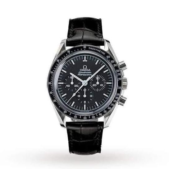 DR262>> Tali jam strap leather omega Speedmaster Tali jam Omega 20 22
