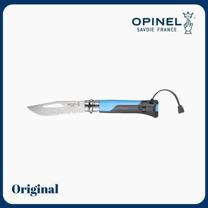 Opinel N08 Outdoor Knife Stainless Steel - Blue