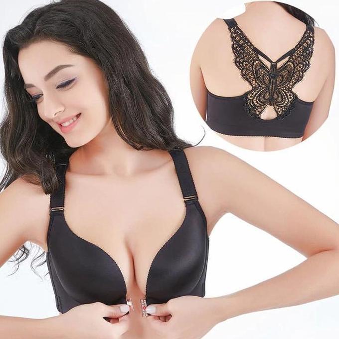 Promo Seamless Beautiful Butterfly Back Bra (BH Kupu kupu) Tanpa Kawat COD