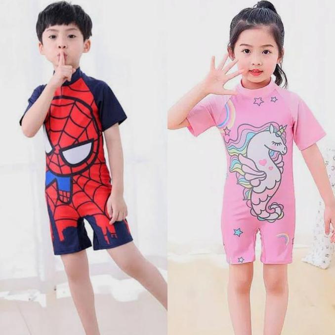 Spiderman Baju Renang Anak Laki Laki Bayi Balita Umur 1 2 3 10 Tahun