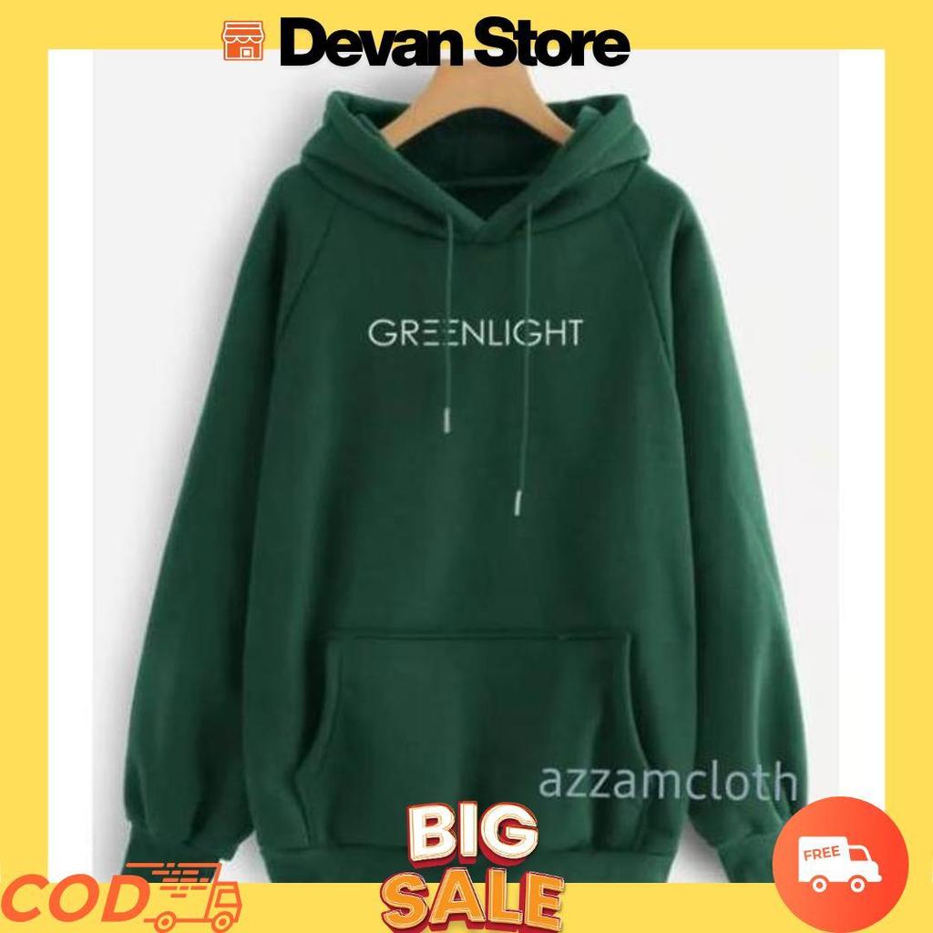 JAKET SWEATER HOODIE HIJAU BOTOL GREENLIGHT [B1][B1]