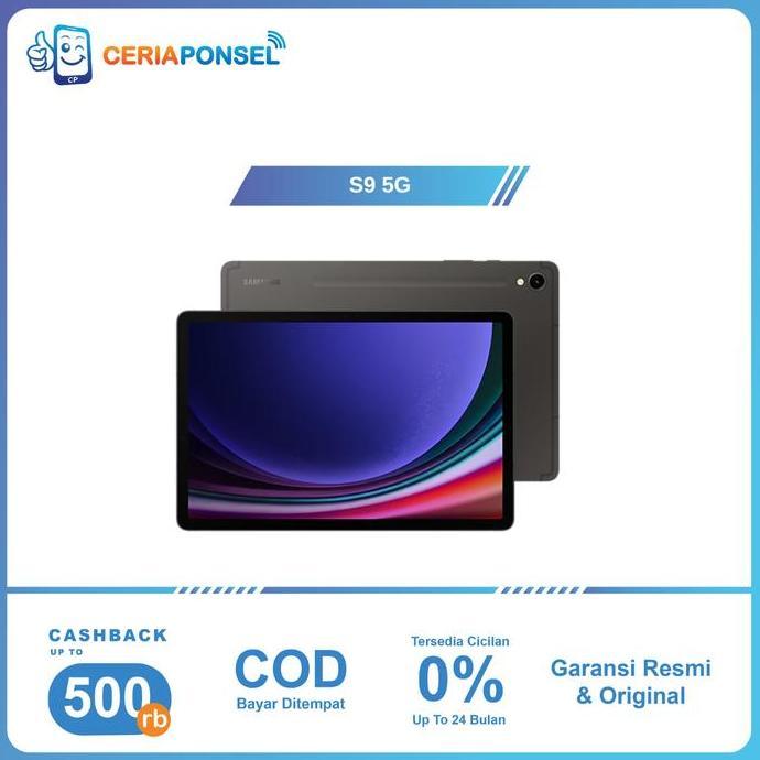 TERBARU - Samsung Galaxy Tab S9 5G  Android 13, One UI 5.1 Garansi Resmi