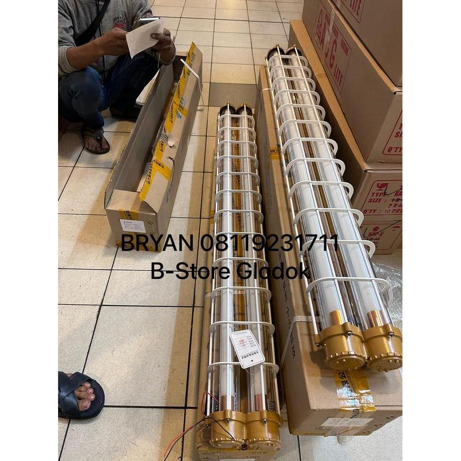LAMPU TL EXPLOSION PROOF LED 1X18W 2X18W ORIGINAL DAN TERPERCAYA